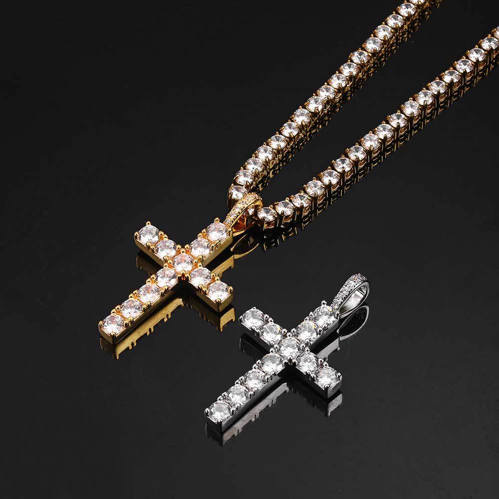 Trinity™ | Moissanite Cross Necklace