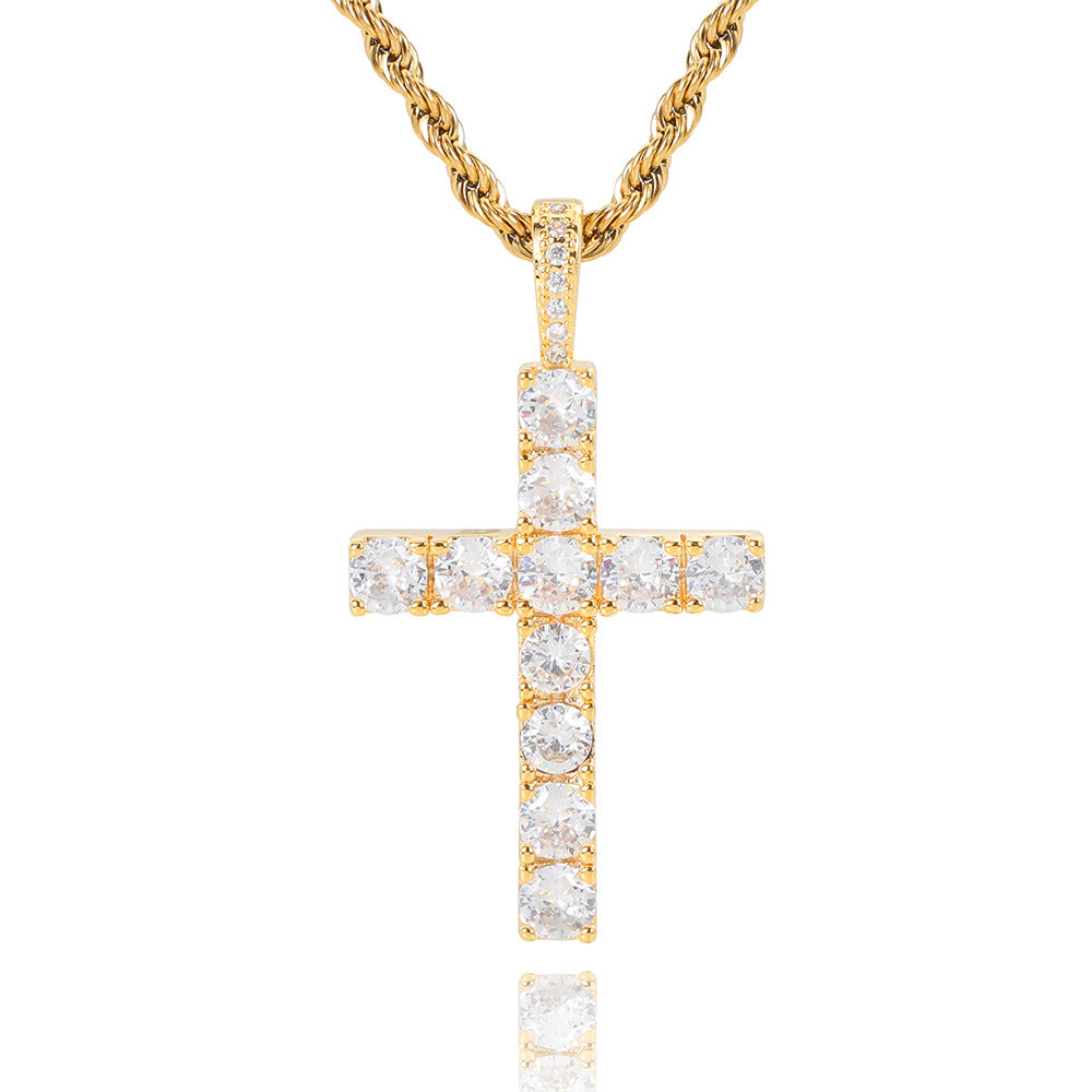 Trinity™ | Moissanite Cross Necklace