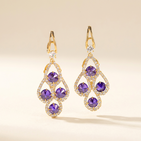 Violette™ | Crystal Drop Earrings