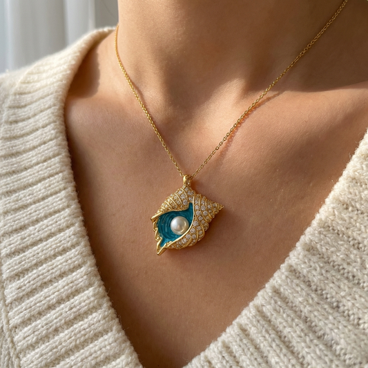 Marina™ | Pearl Seashell Necklace