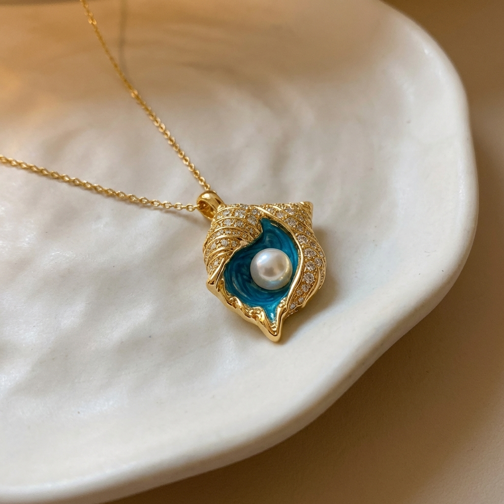 Marina™ | Pearl Seashell Necklace